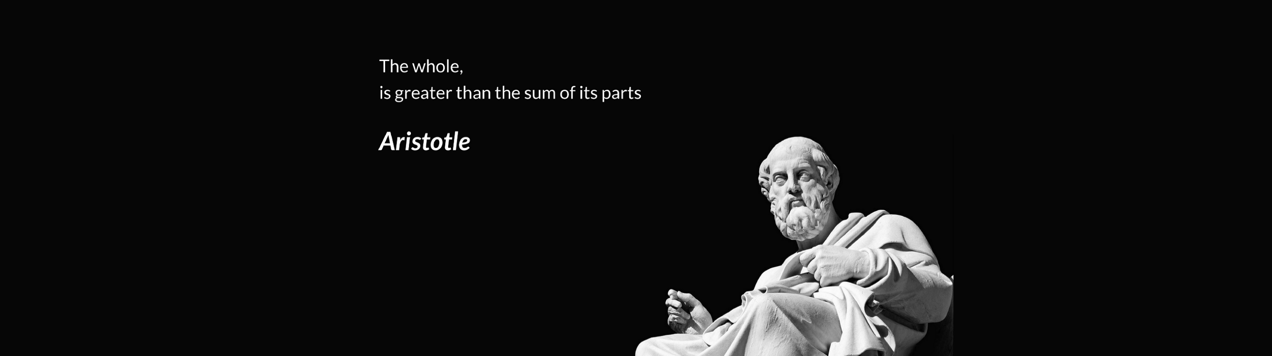 Statue of Aristotle, the Greek philosopher